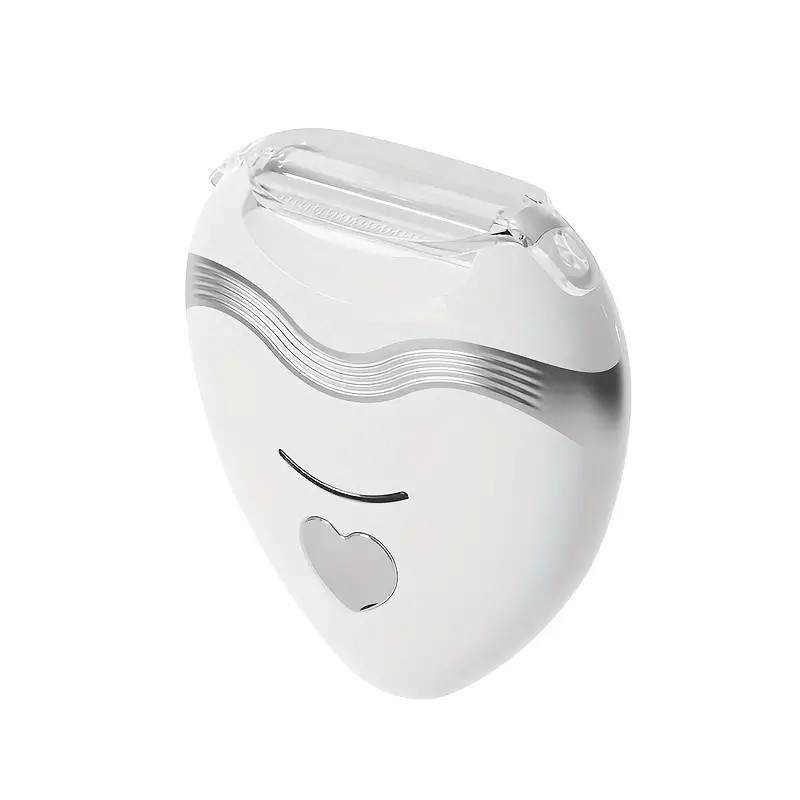 WHITE  3-in-1 Women's Electric Hair Remover, suitable for both dry and wet use. Designed for bikini, eyebrows, face, and underarms. Portable, rechargeable, cordless, gentle yet effective. - Image 1