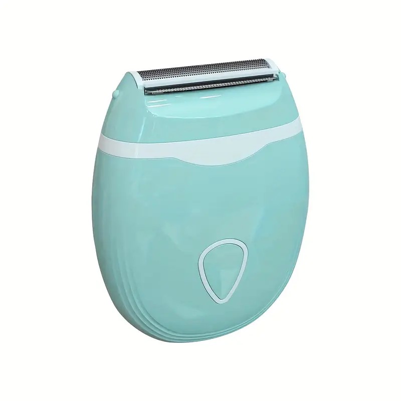 GREEN  Women's Electric Hair Remover, Portable Shaver, suitable for bikini line, legs, and underarms, with detachable blade head. - Image 1