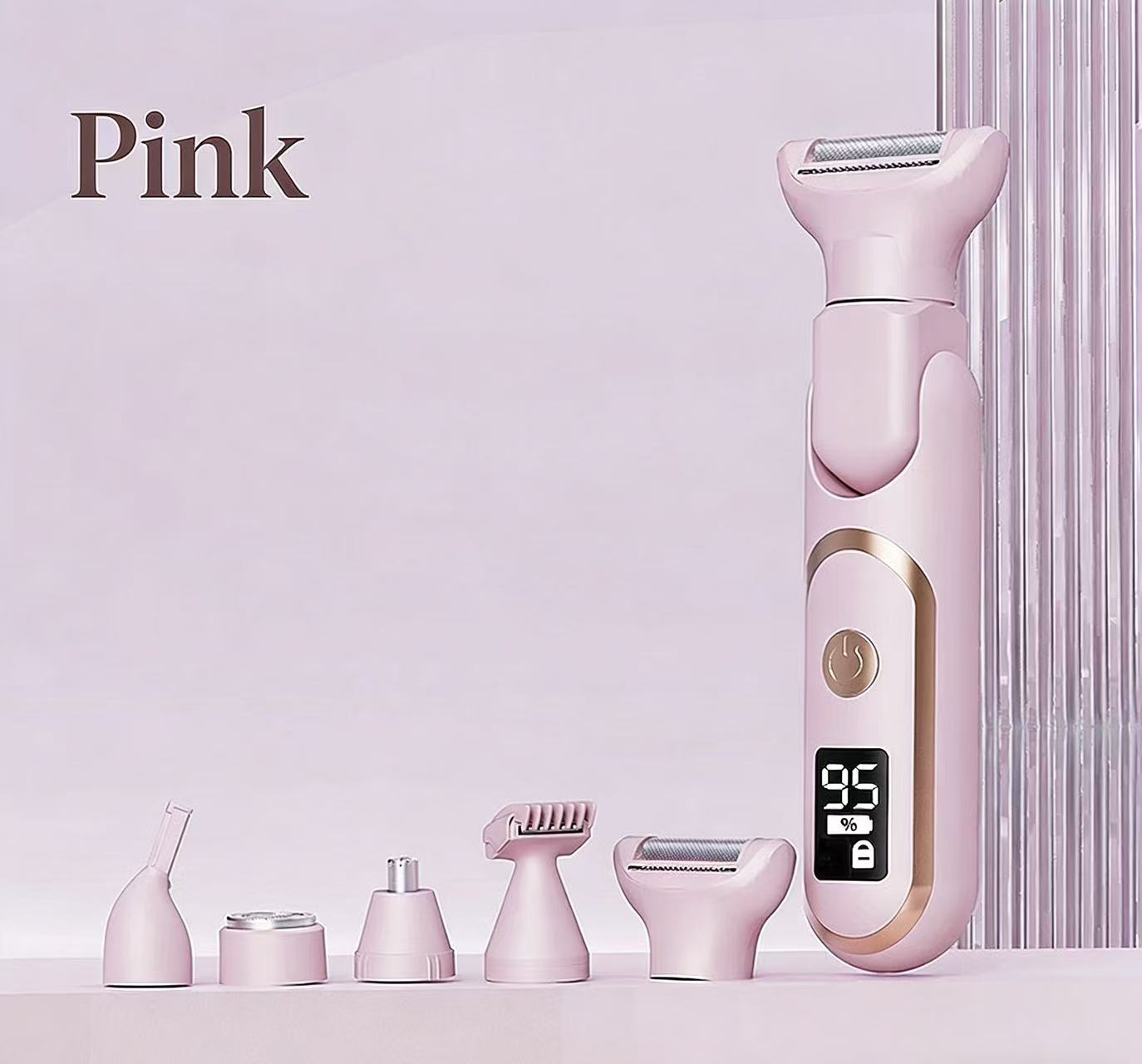 Women's Whole Body Electric Hair Removal Device, Painless Hair Removal, Type-C Fast Charging .pink - Image 1