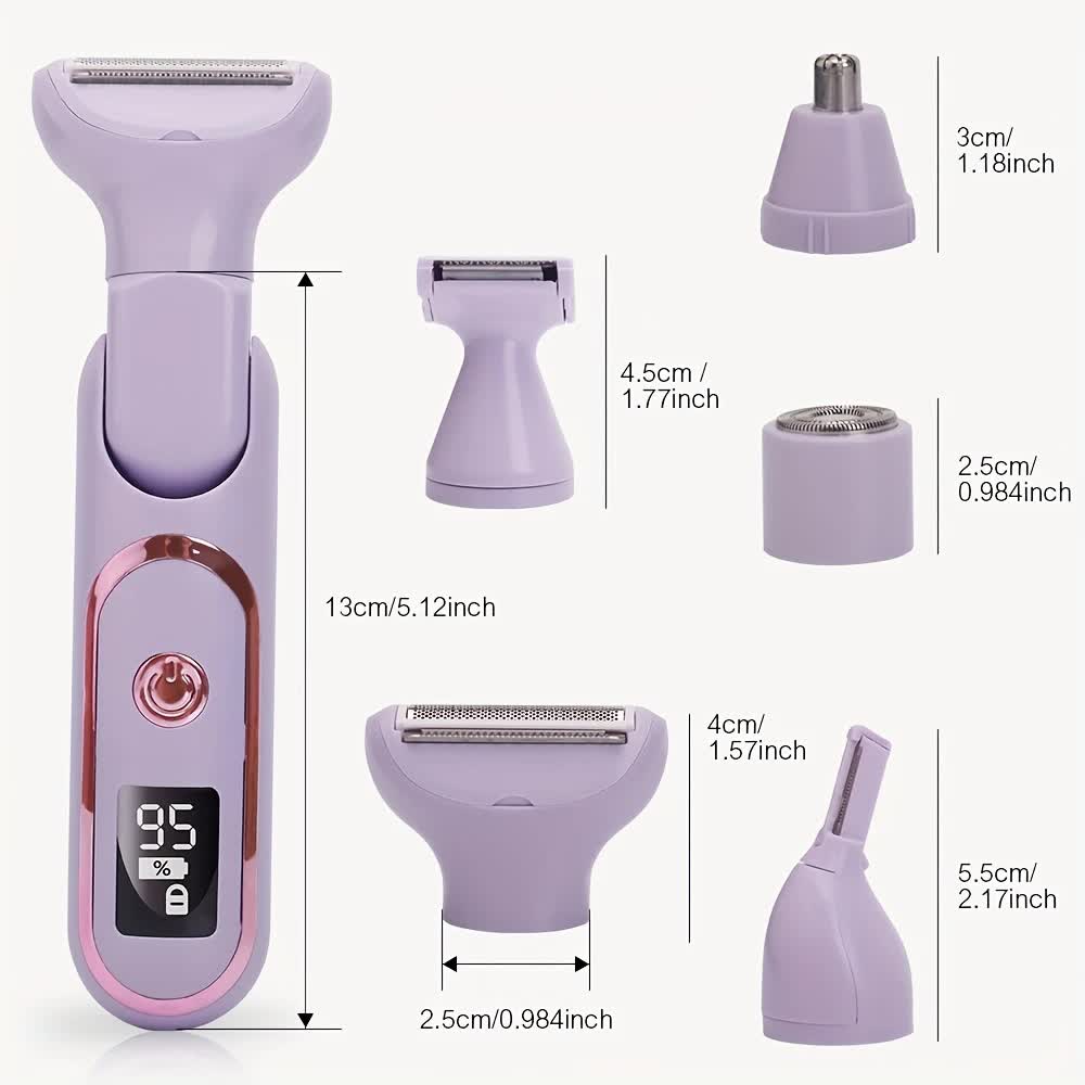 Women's Whole Body Electric Hair Removal Device, Painless Hair Removal, Type-C Fast Charging .pink - Image 7