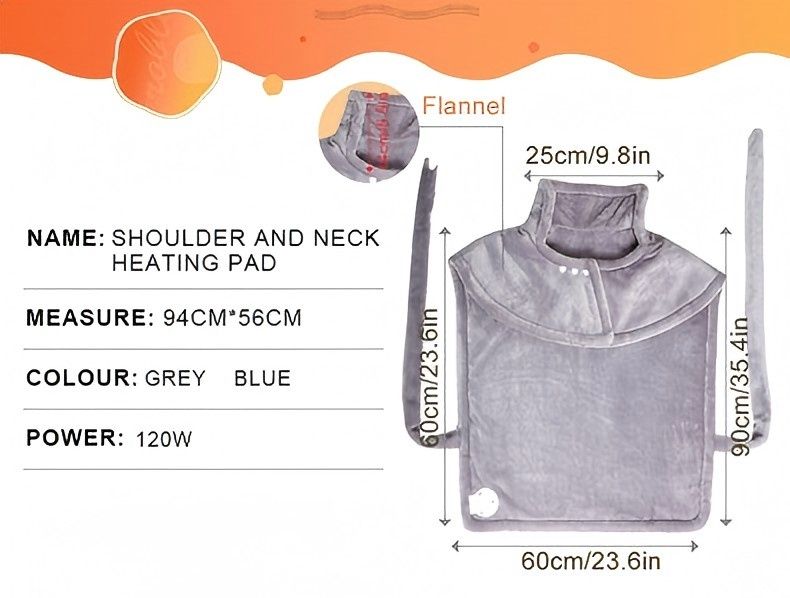 Neck Heating Cape: Smart Temperature Control, Warmth in an Instant.GREY - Image 4