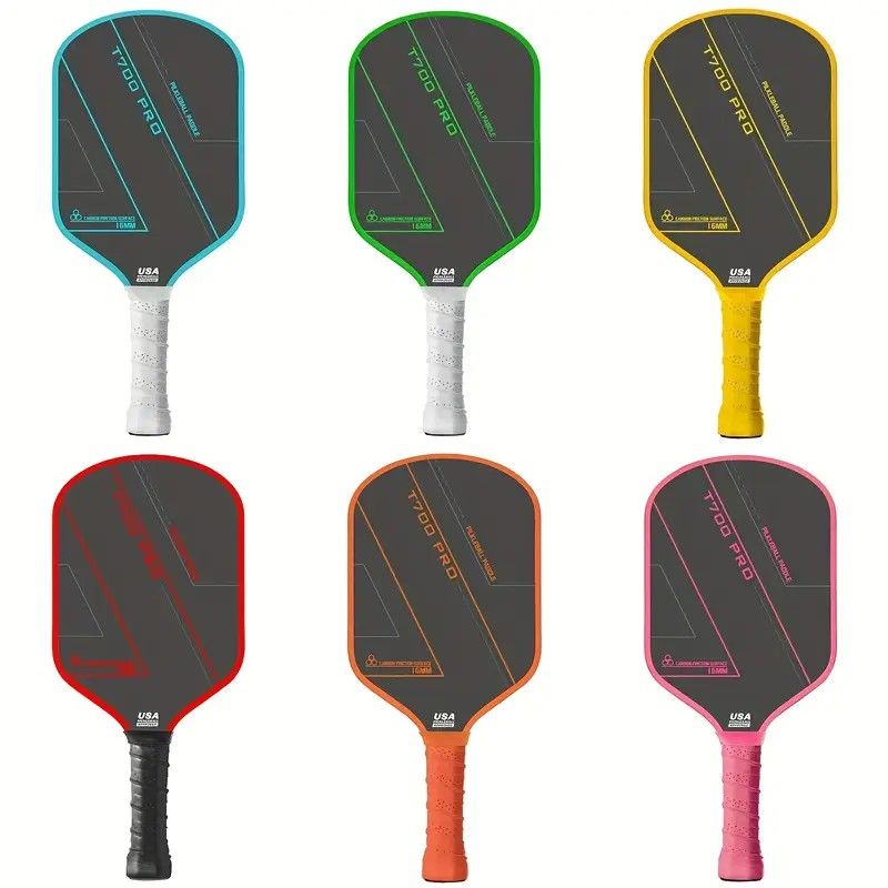 1PCS T700 PRO Carbon Fiber Pickleball Paddle: 8.0oz Lightweight Wide Body Control Paddle for Beginners & Seniors(YELLOW) - Image 7