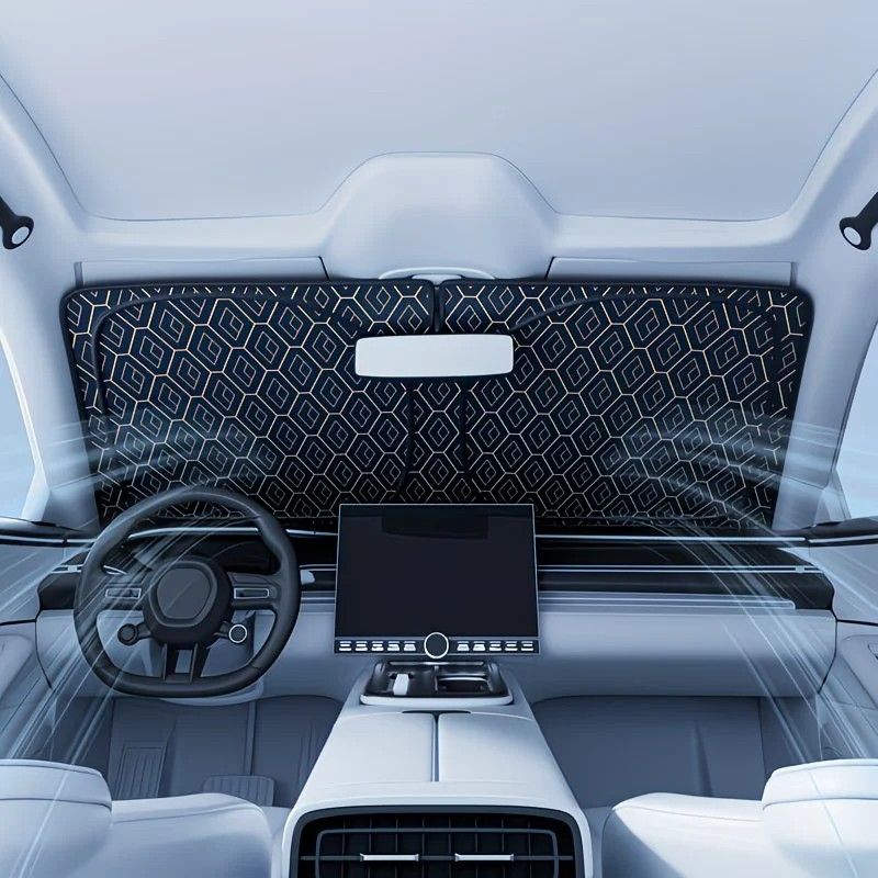 Car Sunshade: Laser Reflective Coating for Scientific Sun Protection, Dual-Layer Heat Insulation with Seamless Fit, Quick Cooling After Sun Exposure, Protects Interior from Aging. - Image 4