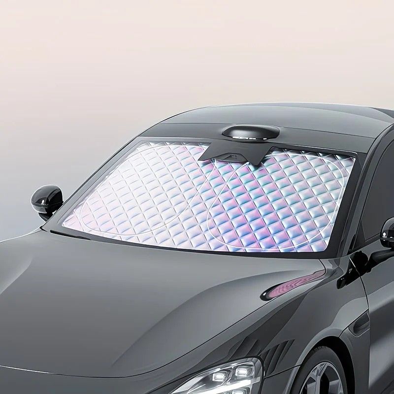Car Sunshade: Laser Reflective Coating for Scientific Sun Protection, Dual-Layer Heat Insulation with Seamless Fit, Quick Cooling After Sun Exposure, Protects Interior from Aging. - Image 7