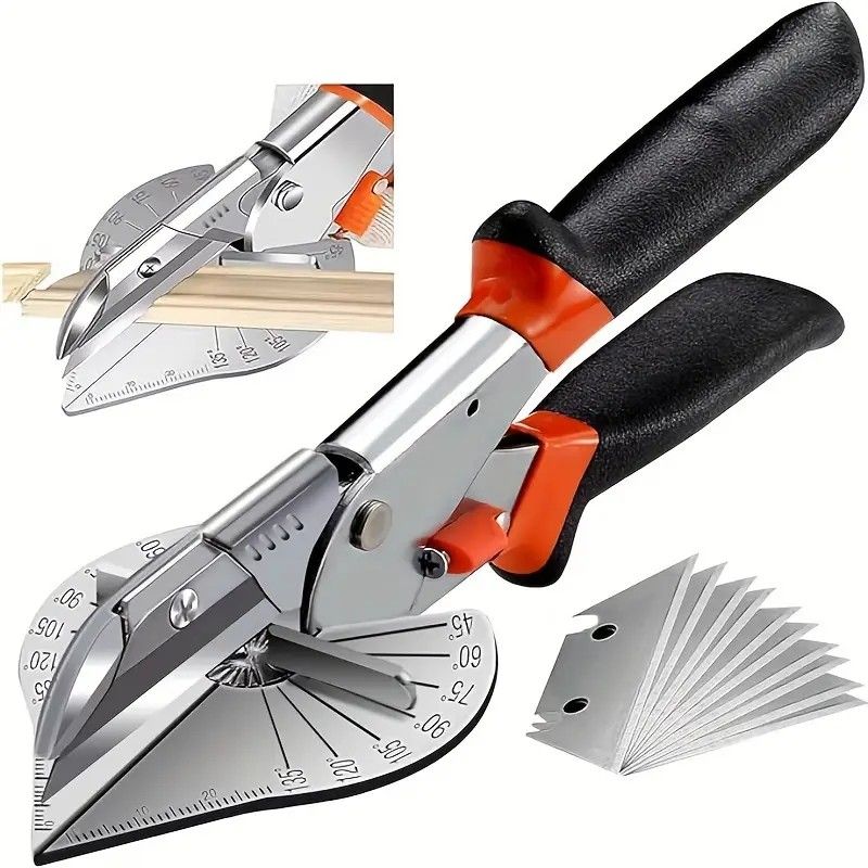 Multi-Angle Cutting Shear, Woodworking Precision Tool, 135-Degree Adjustable, Imported Steel, DIY & Trim Finishing Tool - Image 1