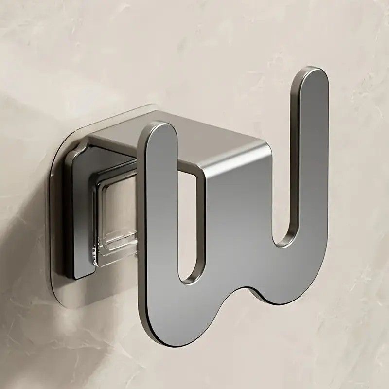 2-Pack Gun Gray No-Drill Slipper Rack, Space-Saving Wall Storage, Ideal for Dry & Tidy Bathrooms - Image 1