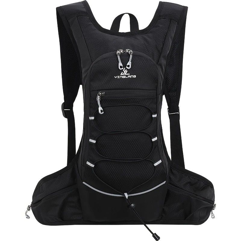 Lightweight Trail Running Hydration Backpack, Cycling Hiking Mountaineering Backpack, Night-Reflective Breathable Design(BLACK) - Image 1