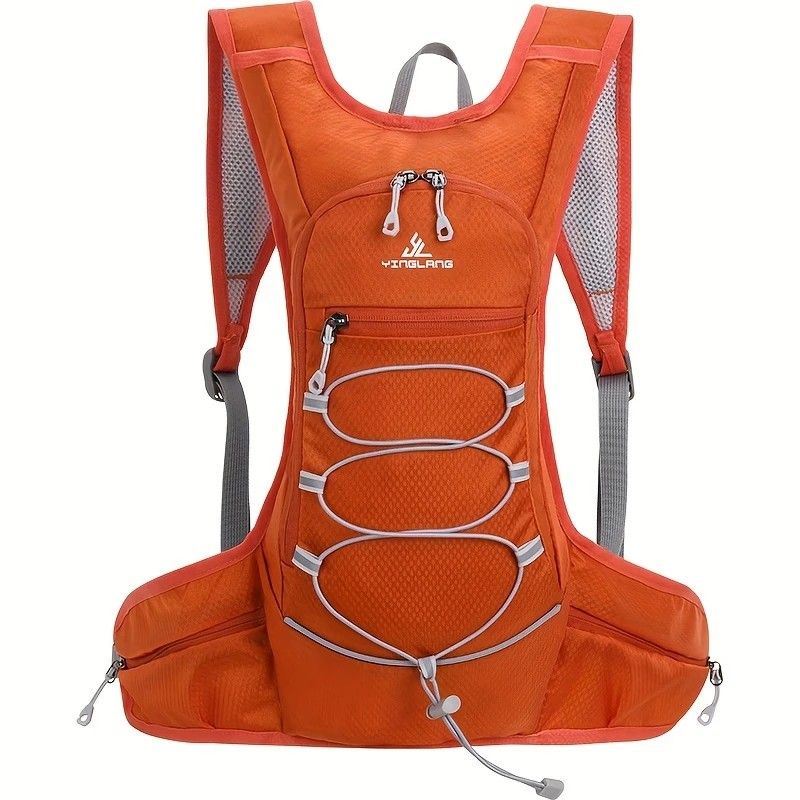 Lightweight Trail Running Hydration Backpack, Cycling Hiking Mountaineering Backpack, Night-Reflective Breathable Design(ORANGE) - Image 1