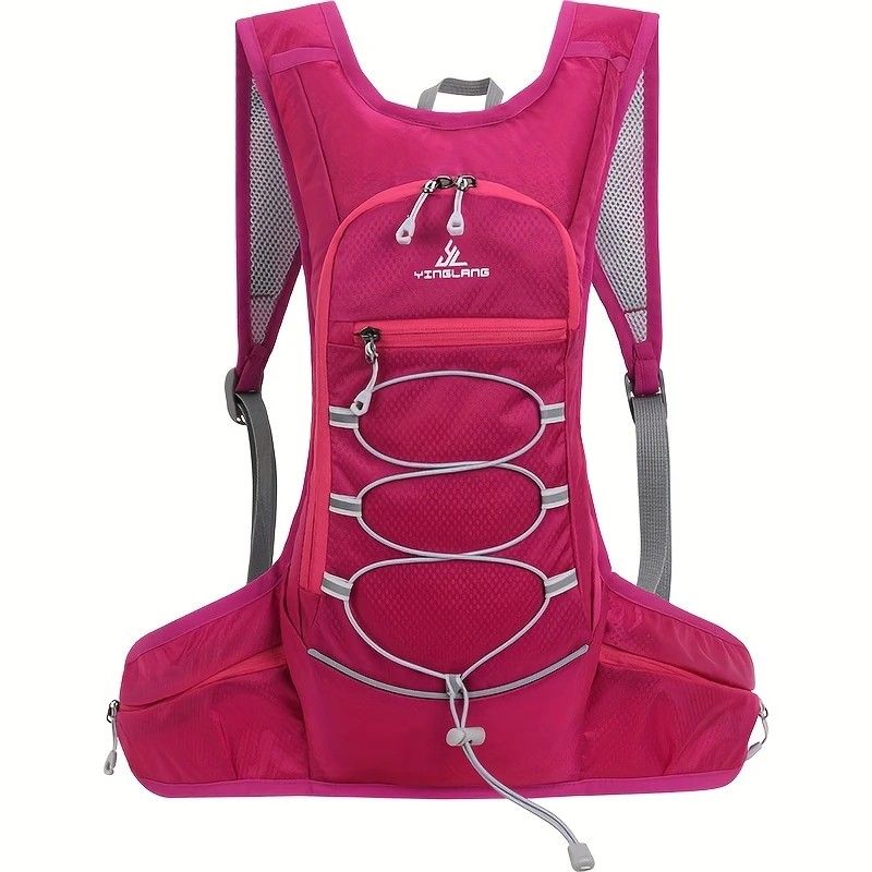 Lightweight Trail Running Hydration Backpack, Cycling Hiking Mountaineering Backpack, Night-Reflective Breathable Design(PINK) - Image 1