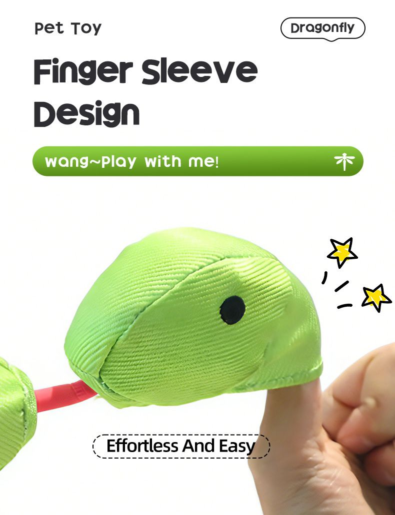 Bouncy Flying Bug (Captain Dragonfly) Pet Interactive Toy: Launch and Sound Effects with 360° Rotation, Bite-Resistant Oxford Fabric for Fun Between Pets and Owners - Image 5