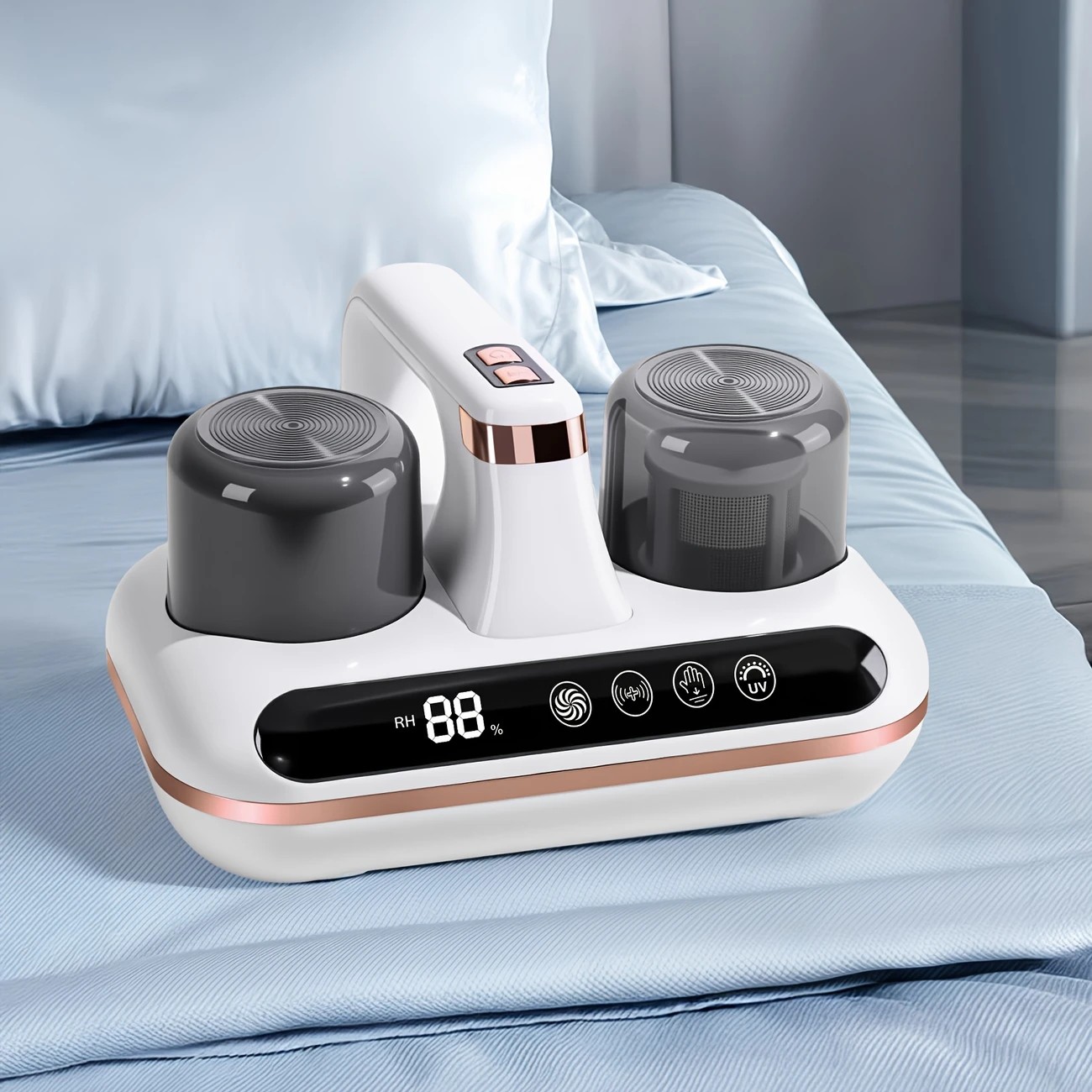 Wireless Intelligent Anti-Mite Cleaner: 10000Pa Super Suction, Dual Washable Dust Cups - Image 1