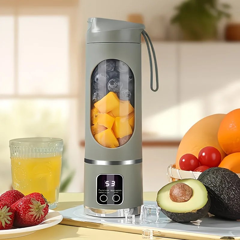 （Green)Portable USB Charging Blender & Juicer - Easy to Clean, Suitable for Fruit and Vegetable Drinks, Smoothies - Capacity Ranging from 10.14 oz to 16.91 oz - Image 1