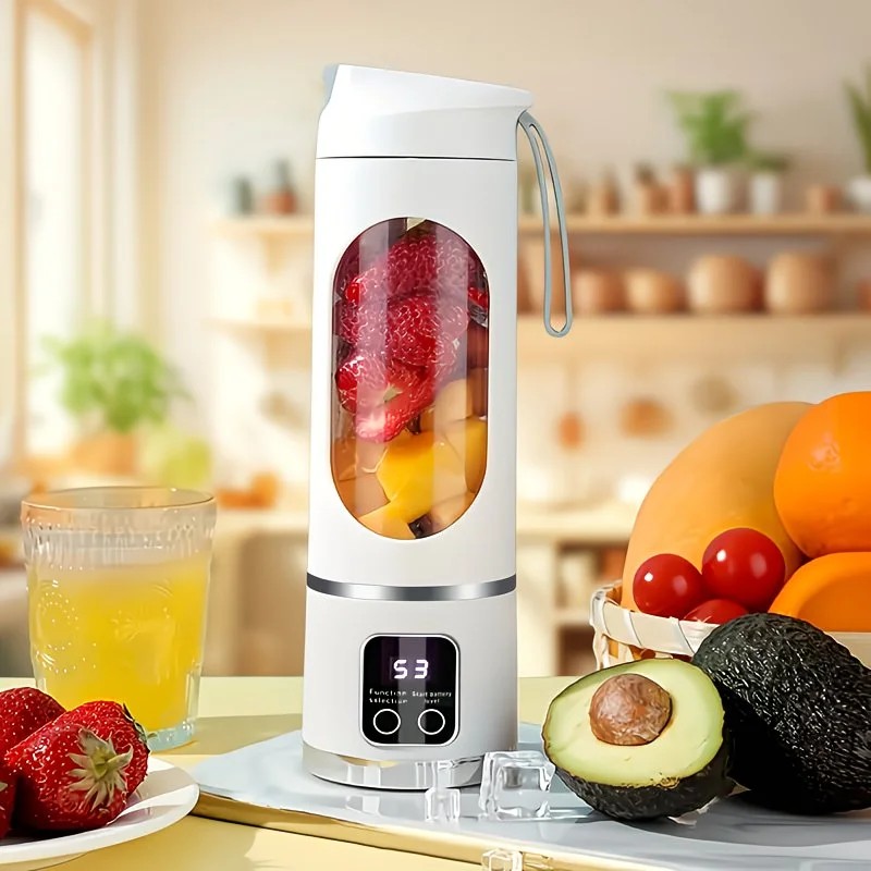 （Green)Portable USB Charging Blender & Juicer - Easy to Clean, Suitable for Fruit and Vegetable Drinks, Smoothies - Capacity Ranging from 10.14 oz to 16.91 oz - Image 3