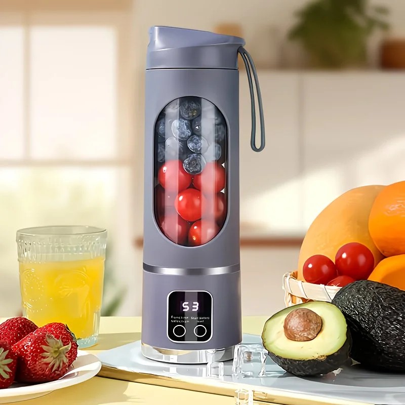 (Purple)Portable USB Charging Blender & Juicer - Easy to Clean, Suitable for Fruit and Vegetable Drinks, Smoothies - Capacity Ranging from 10.14 oz to 16.91 oz - Image 1