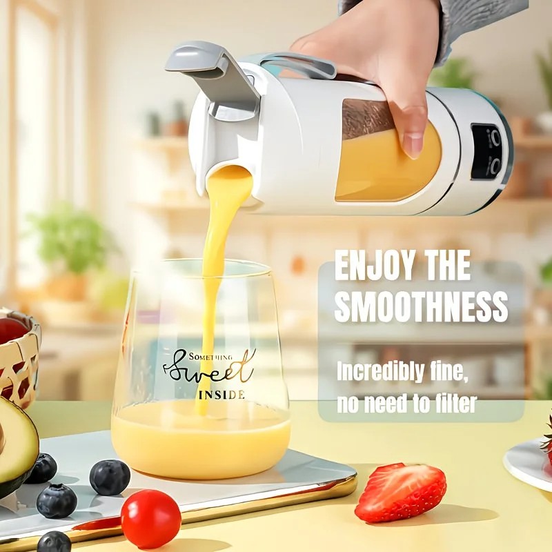 (Purple)Portable USB Charging Blender & Juicer - Easy to Clean, Suitable for Fruit and Vegetable Drinks, Smoothies - Capacity Ranging from 10.14 oz to 16.91 oz - Image 8