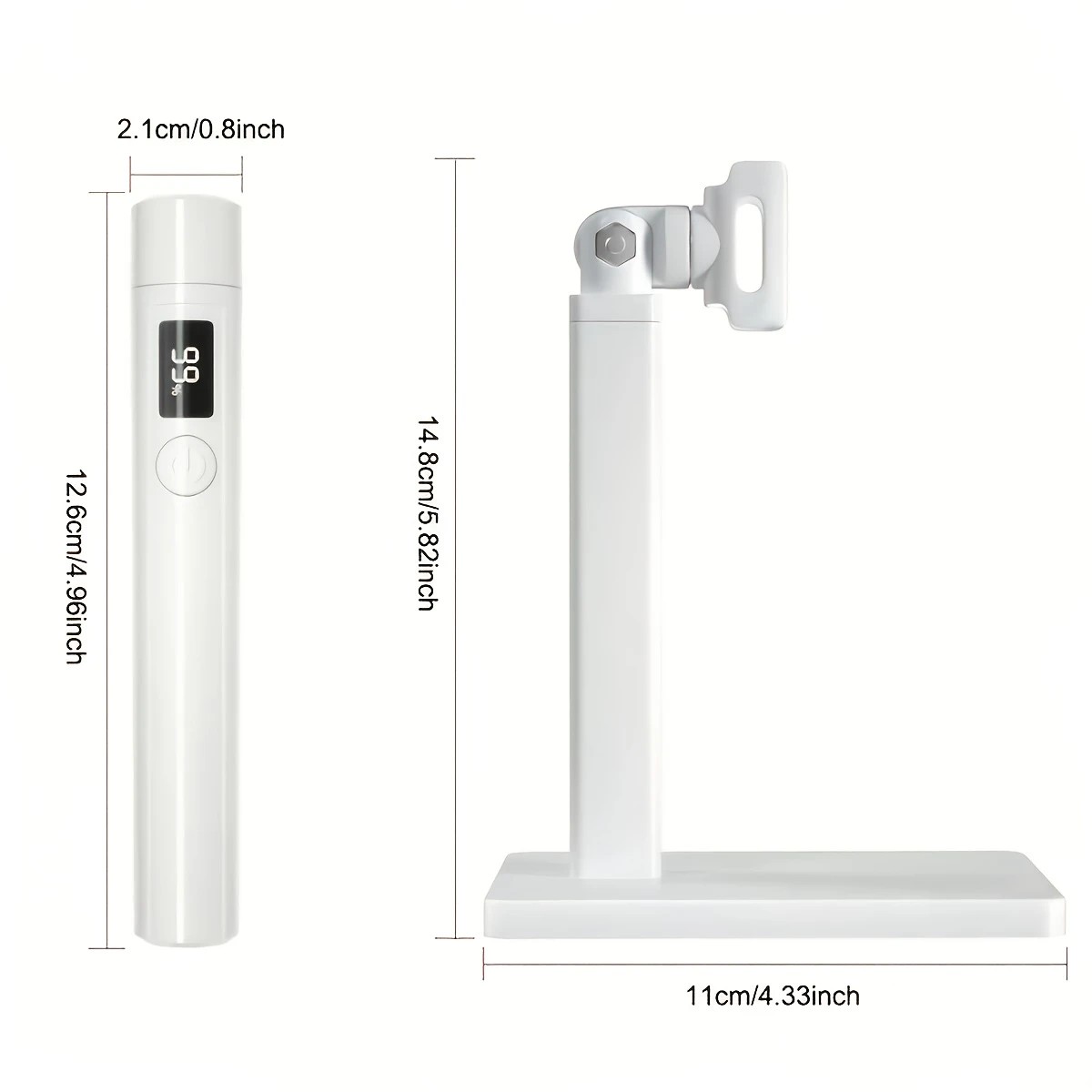 2-in-1 Nail Lamp: Handheld & Stand, 6-LED Fast Dry, Type-C Fast Charge, Smart Timer, Home/Travel DIY Nail Art Essential - Image 8