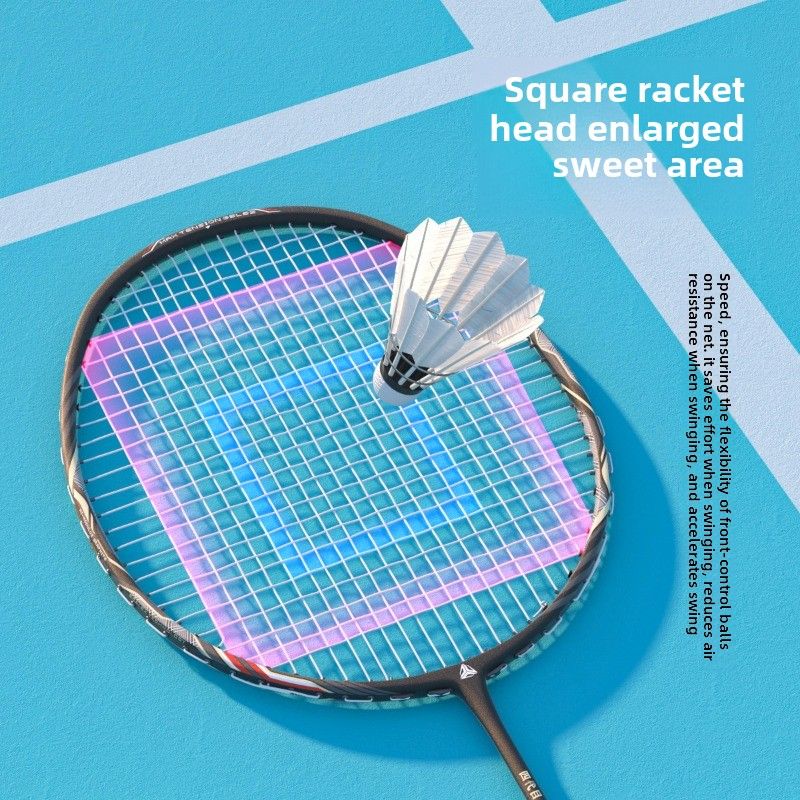 ESPER Explorer Fourth Generation Badminton Racket 58g 9U All-Around Full Carbon Fiber Fish Scale Armor G6 Lightweight Racket(BLUE) - Image 5