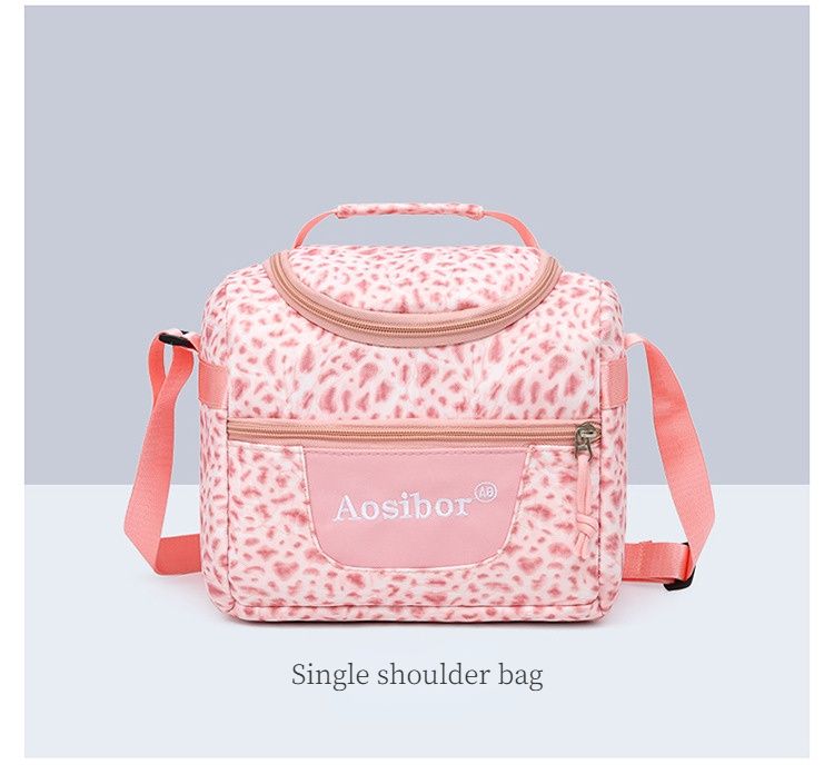 Pink Leopard Print Water-Resistant Backpack, Lightweight with Large Capacity, Laptop Compartment Included, Essential for Commuting and Campus./pink - Image 8