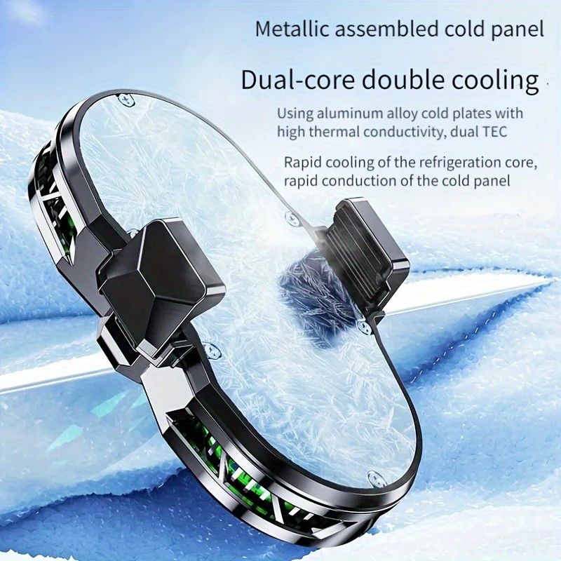 Semiconductor Cooling Fan Back Clip, Instant 3-Second Cooling, Large Area Heat Dissipation, Compatible with All Phone Models, Unobstructed Camera View for Live Streaming & Gaming.（Digital display model） - Image 8