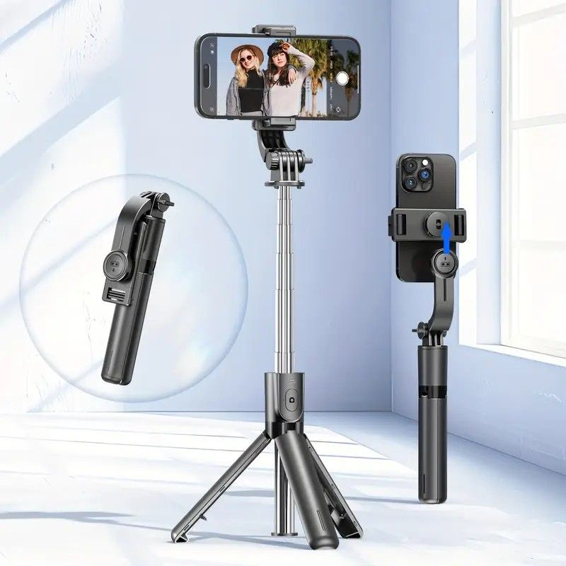 Upgraded Clamp Selfie Stick Tripod: Bluetooth Remote Control, Portable Detachable Design, One Rod, Multiple Functions - Image 1