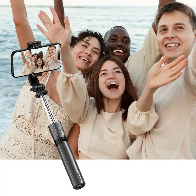 Upgraded Clamp Selfie Stick Tripod: Bluetooth Remote Control, Portable Detachable Design, One Rod, Multiple Functions - Image 4