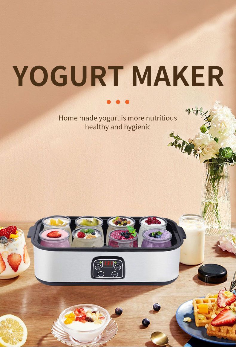 Eight-cup home yogurt maker, homemade with no additives, enjoy healthy deliciousness and freedom. - Image 7