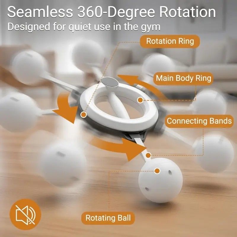 Unisex 360° Hand Rotation Forearm Trainer Arm Shoulder Chest Workout Home Gym Equipmen - Image 3