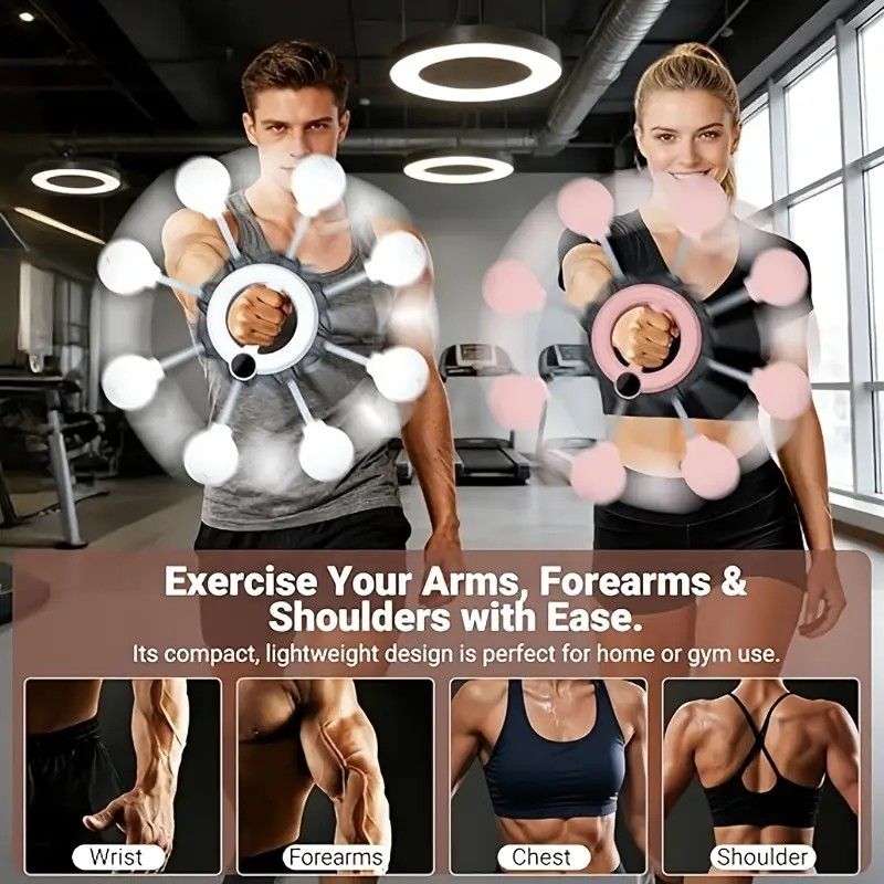 Unisex 360° Hand Rotation Forearm Trainer Arm Shoulder Chest Workout Home Gym Equipmen - Image 4