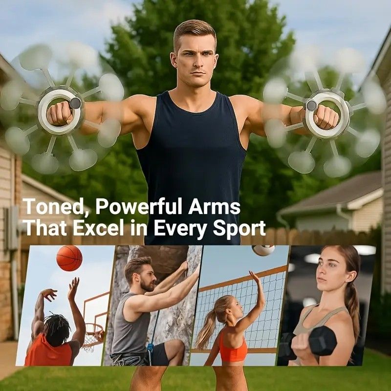 Unisex 360° Hand Rotation Forearm Trainer Arm Shoulder Chest Workout Home Gym Equipmen - Image 7