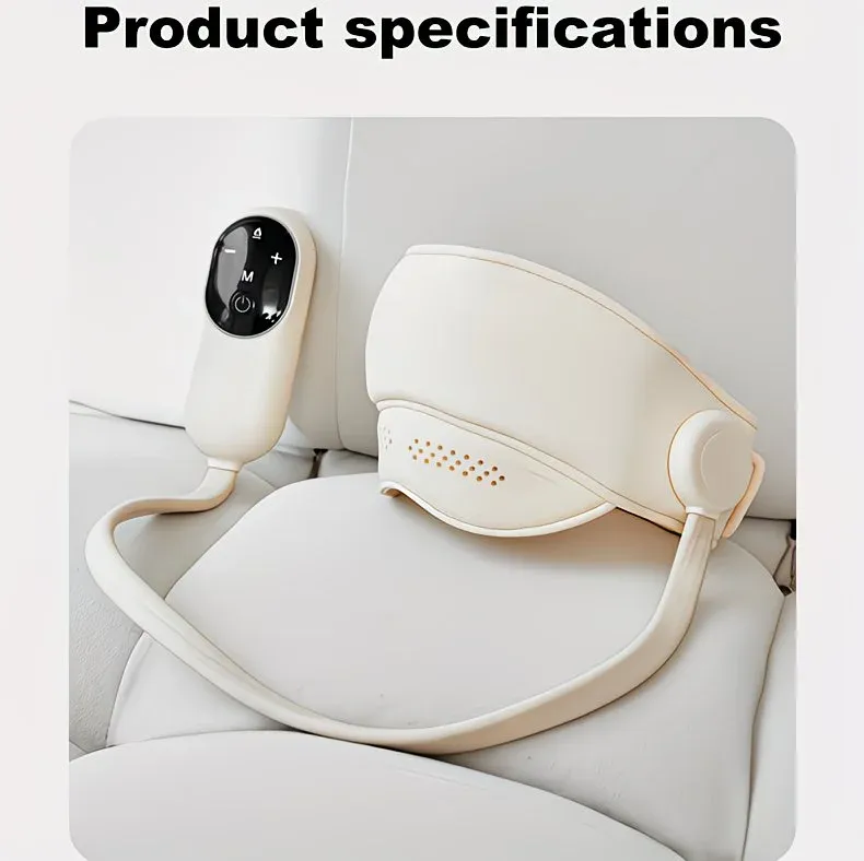 6-Zone Airbag Heat Therapy Head & Eye Massager: Precise Kneading Relaxes Neck and Head, Three-Level Constant Warmth Aids Sleep, Four Modes Switch Freely - Image 6