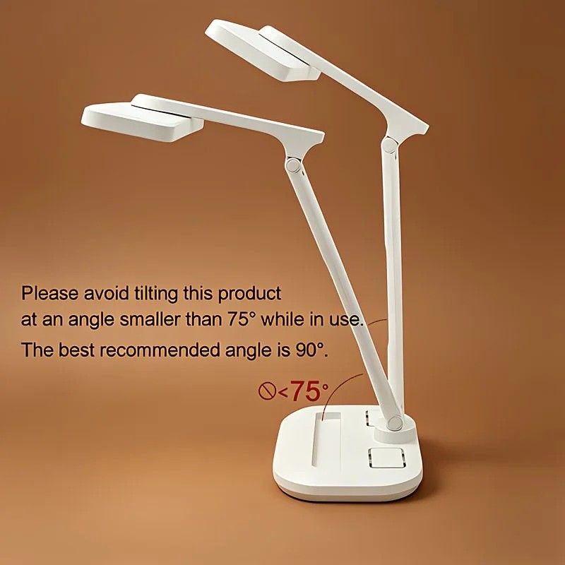 Multifunctional Smart Eye Protection Desk Lamp, integrating lighting, digital display, and storage in one, with multi-angle adjustment, eye-friendly and practical./11 rechargeable 2000mah - Image 6