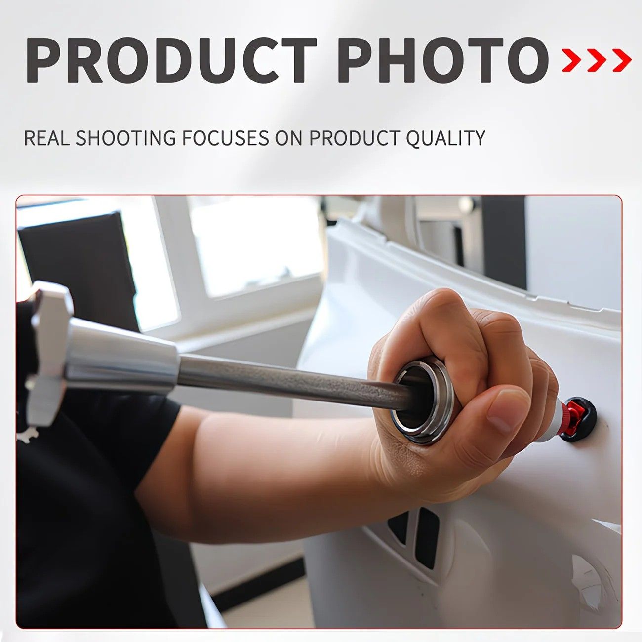 Paintless Dent Repair Puller, built-in powerful spring for automatic rebound, telescopic rod adapts to multiple scenarios, three-step operation for easy dent repair, labor-saving, efficient, and paint-friendly.（Spring tension hammer） - Image 7