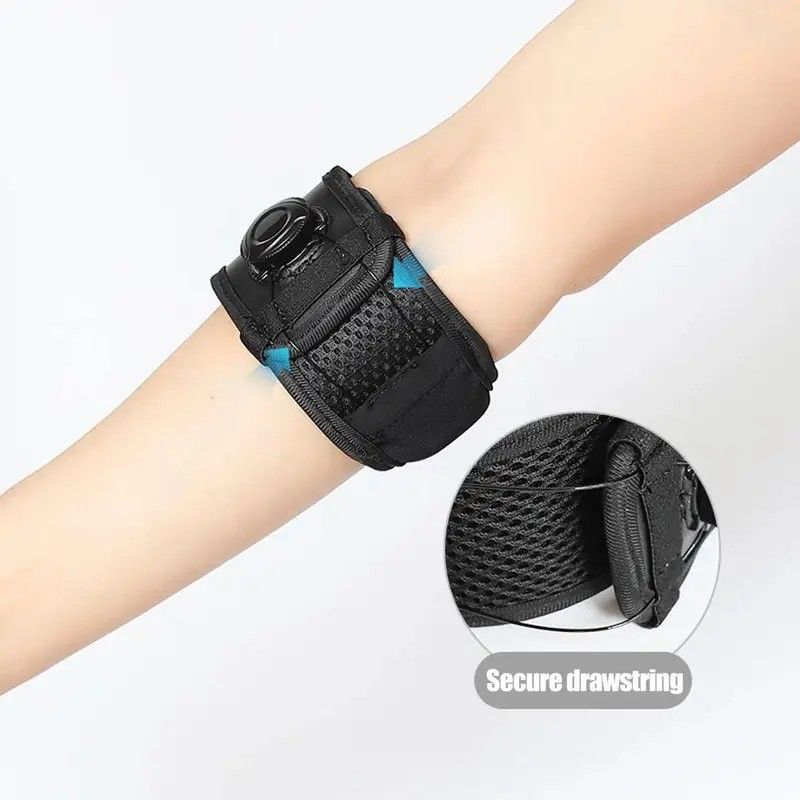 BOA Knob Elbow Brace | Adjustable Elastic Compression Support, Built-in Cushioning & Shock Absorption, Suitable for Baseball/Badminton/Tennis/Volleyball, Black Unisex - Image 8