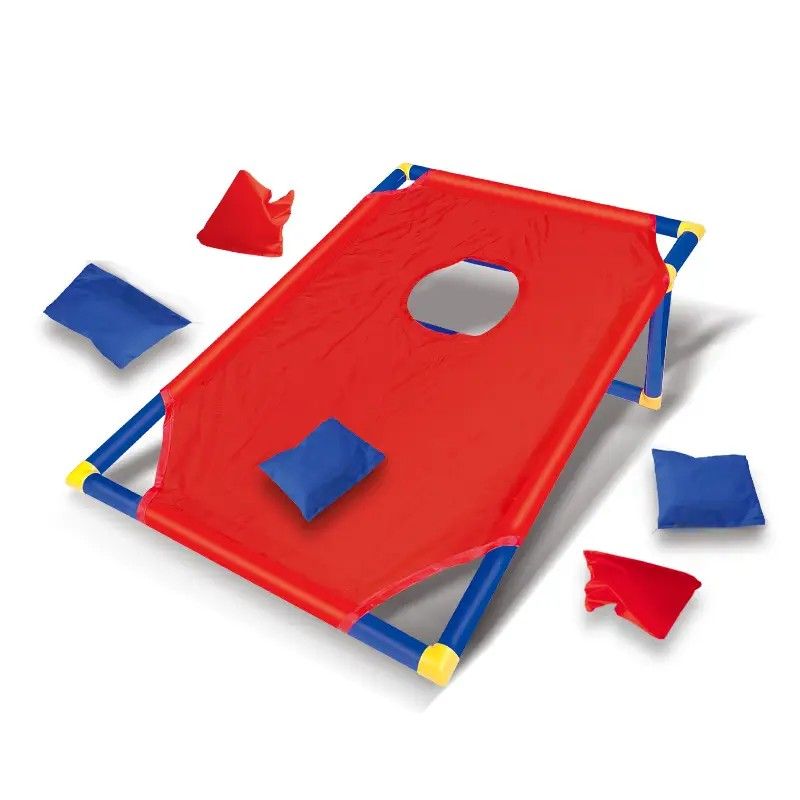 kids outdoor toys throwing game bean bag toss set foldable portable hand eye coordination educational toy family party camping interactive equipment red - Image 1
