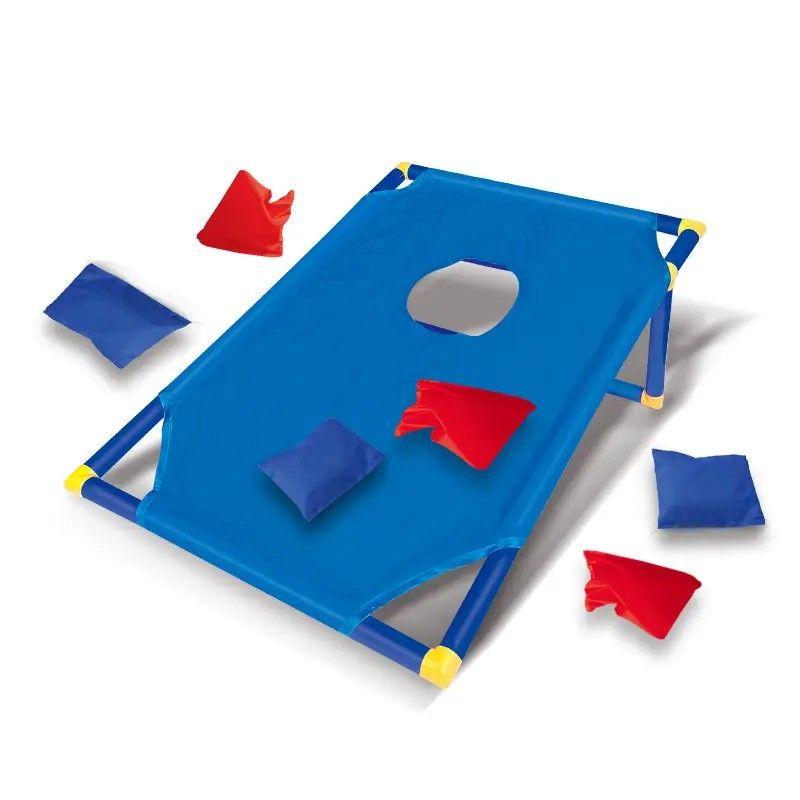 kids outdoor toys throwing game bean bag toss set foldable portable hand eye coordination educational toy family party camping interactive equipment BLUE - Image 1