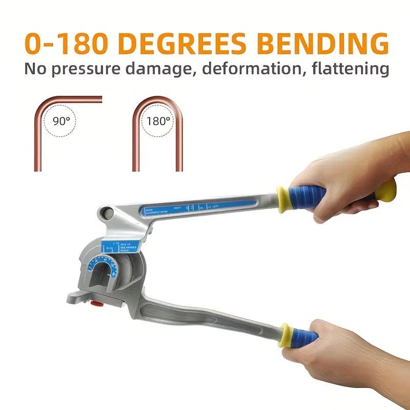 Multifunctional Manual Tube Bender, 0-180° Precision Bending, Compatible with Three Pipe Diameters, Effortless and Easy to Operate - Image 6