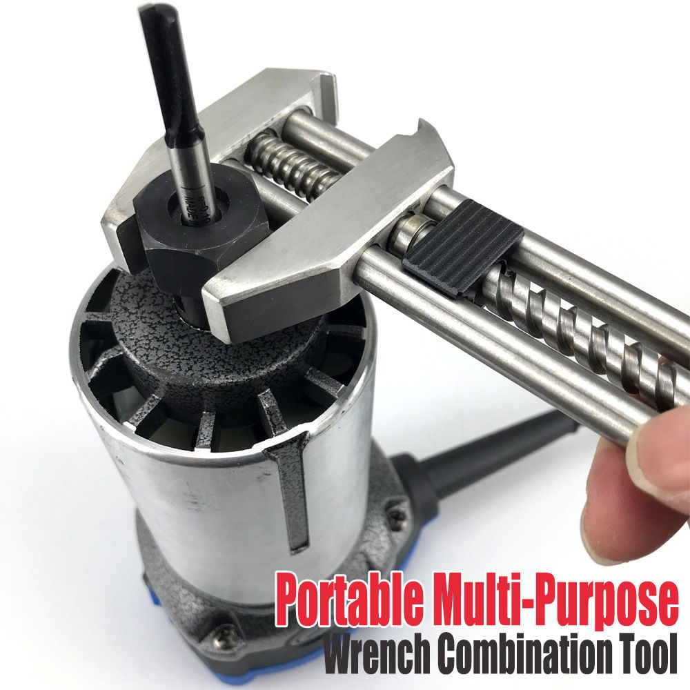 Multitool Adjustable Wrench – Portable Stainless Steel Multi-Function Wrench with Bottle Opener, Hammer & Box Cutter, Survival & EDC Tool - Image 2