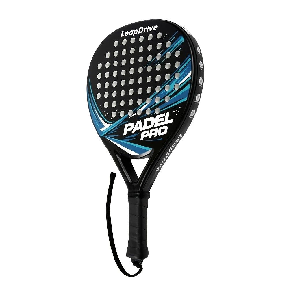 Padel Racket Carbon Fiber Lightweight Control EVA Core | Comfort Grip for Beginner & Intermediate Players（Orange-red wave double beat） - Image 4