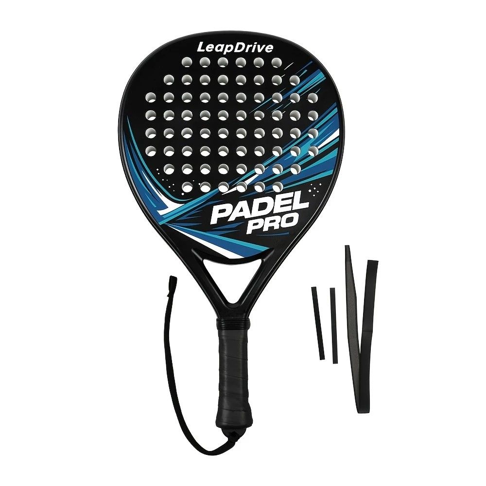Padel Racket Carbon Fiber Lightweight Control EVA Core | Comfort Grip for Beginner & Intermediate Players（Orange-red wave double beat） - Image 7