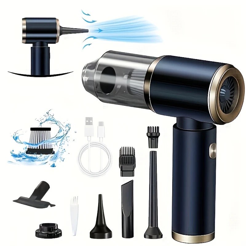 Blow-Suction Integrated Cordless Handheld Vacuum, Powerful & Portable Design, Ideal for Cars, Homes, Offices, Effortlessly Cleans Pet Hair. - Image 1