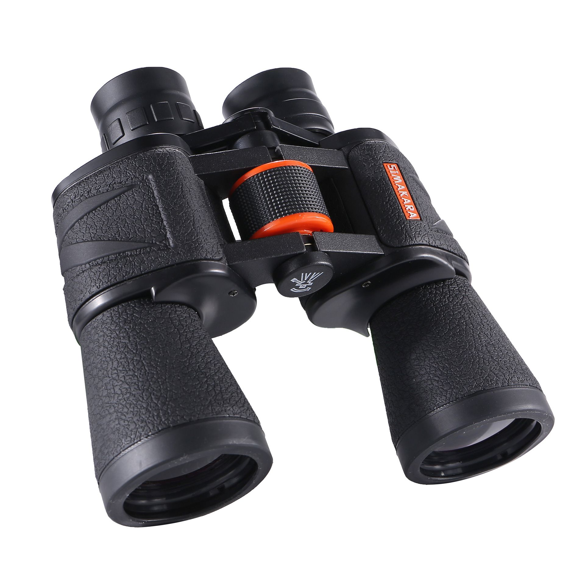 10x50 HD Binoculars - Wide Angle Large Eyepiece - Night Vision for Birdwatching Hiking Concerts - Lightweight & Portable(Orange handwheel) - Image 1