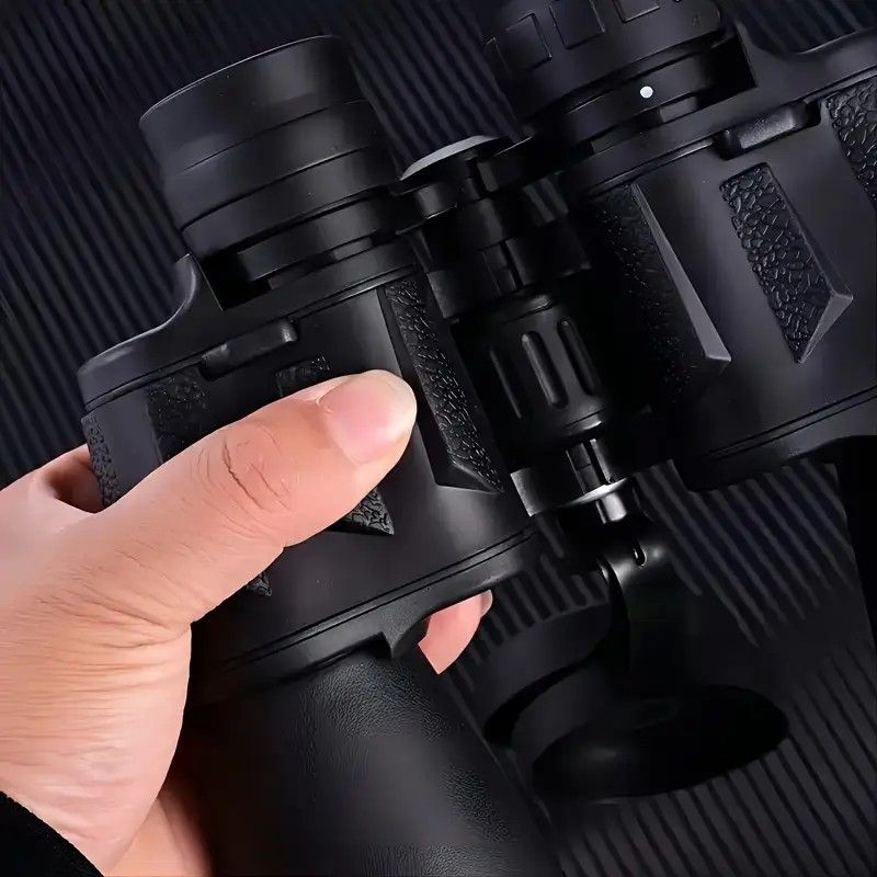 10x50 HD Binoculars - Wide Angle Large Eyepiece - Night Vision for Birdwatching Hiking Concerts - Lightweight & Portable(Orange handwheel) - Image 6