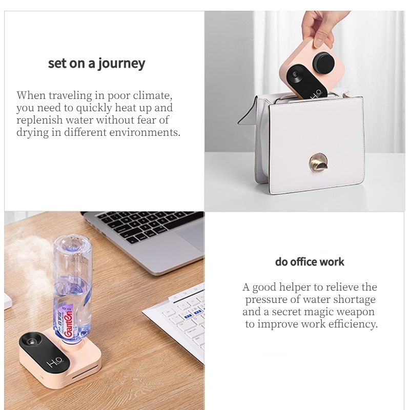 Winter Dryness Savior! Portable Humidifier Goes Viral, Your On-the-Go Hydration Essential for Business Trips and Office(WHITE) - Image 5