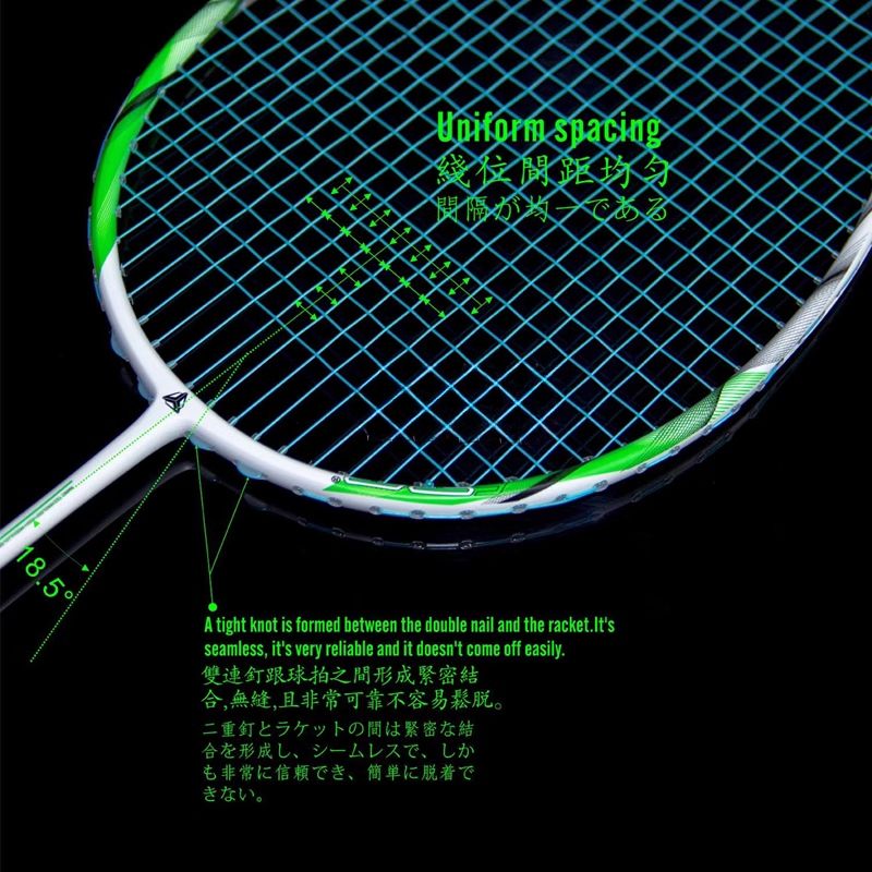 ESPER Explorer X-RACE 38S Badminton Racket 4U 84g Full Carbon Fiber Beginner G5 Aerodynamic Lightweight Racket - Image 5