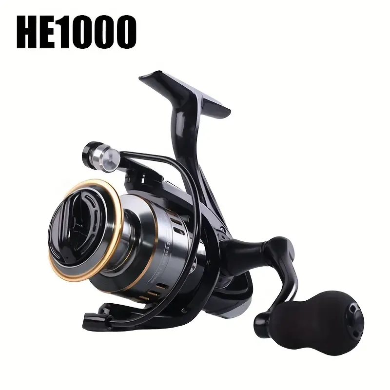 Spinning Reel Fishing Reel, Metal Spool, Metal Handle, 5.2:1 Gear Ratio, 10KG Drag, Smooth and Sensitive Line Output, Left/Right Hand Interchangeable, Rotating Fishing Reel, Suitable for Freshwater and Saltwater（HE1000) - Image 1