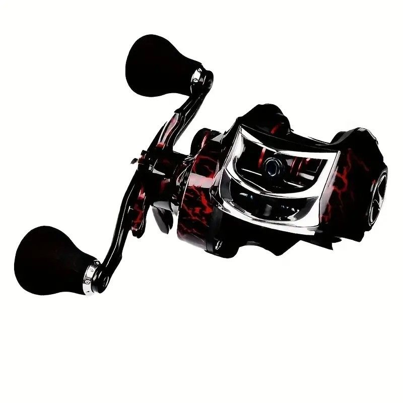 High Speed 18+1BB Baitcasting Reel, Dual Brake System, Max Drag 20lb - Ergonomic Handle, Stainless Steel Durable Spool - Ideal for Carp and Bass Fishing, Suitable for Saltwater and Freshwater, Angler's Choice | Smooth Black Finish(DW121L left hand) - Image 3