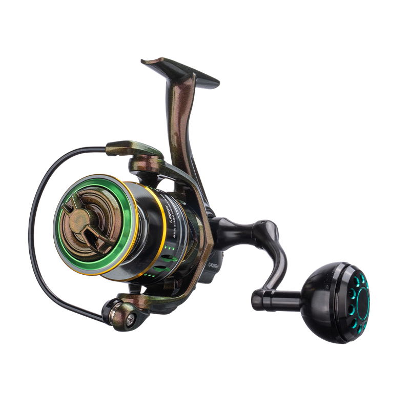 DEUKIO GSW Spinning Reel, Anti-Slip Metal Spool, 3+1 Bearings Zero-Gap, Waterproof Rustproof, Long Cast for Big Fish - Image 1