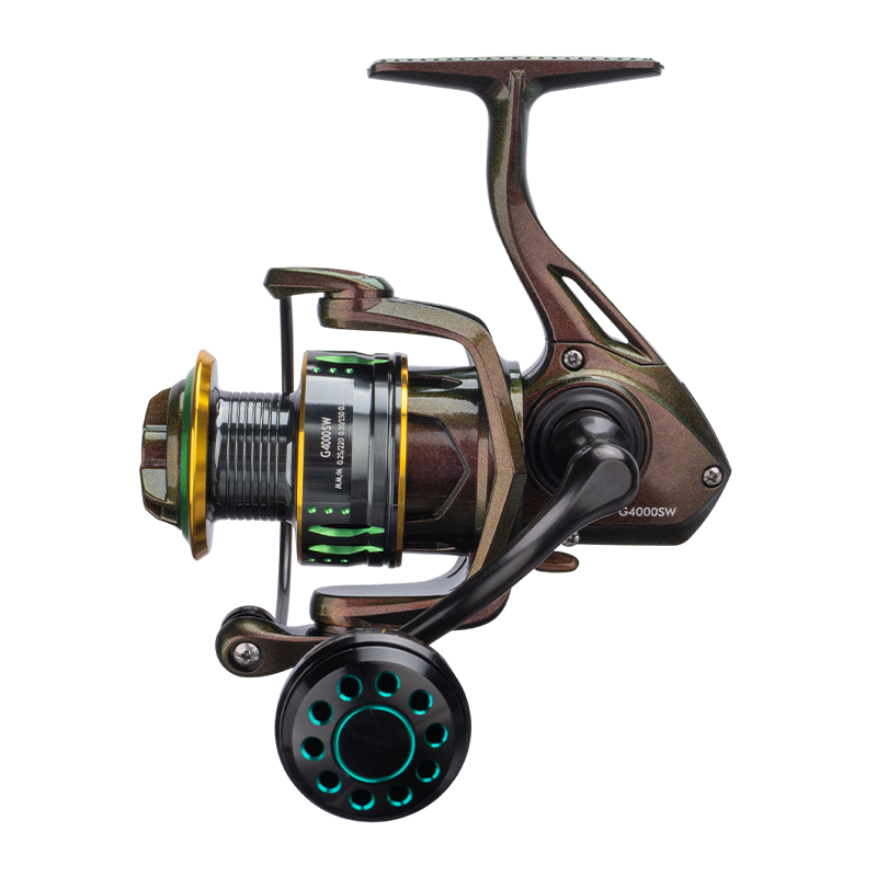 DEUKIO GSW Spinning Reel, Anti-Slip Metal Spool, 3+1 Bearings Zero-Gap, Waterproof Rustproof, Long Cast for Big Fish - Image 7