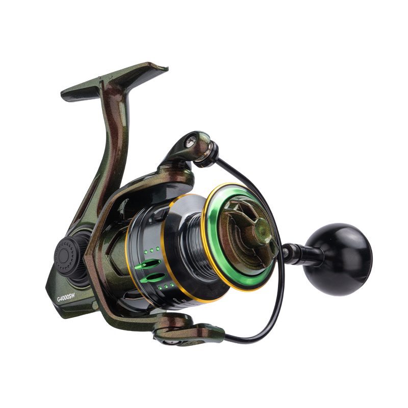 DEUKIO GSW Spinning Reel, Anti-Slip Metal Spool, 3+1 Bearings Zero-Gap, Waterproof Rustproof, Long Cast for Big Fish - Image 8