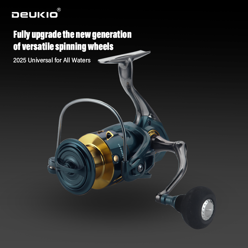 DEUKIO All-Purpose Spinning Reel, 15kg Max Drag + CNC Metal Handle, Zero-Gap Waterproof Design, Ultra-Stable for Landing Big Fish（SA3000) - Image 4